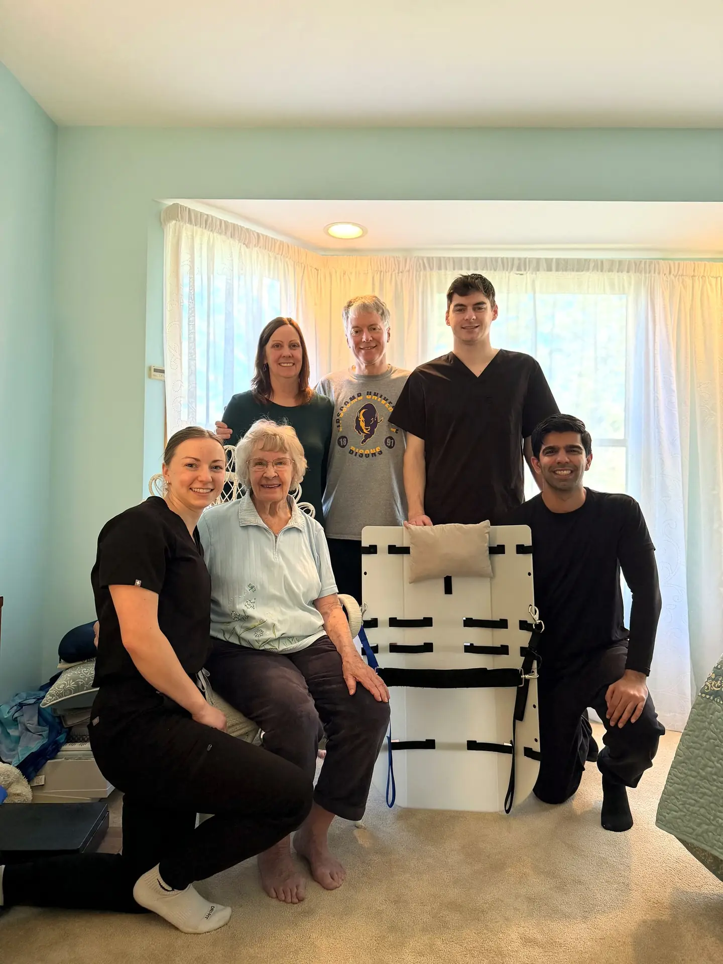 In-home evaluation with caregivers